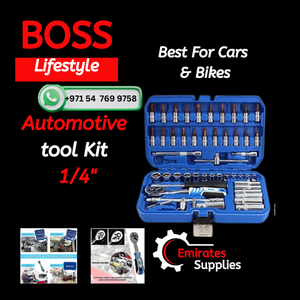 Automotive Tool Kit 1/4″ for Car, Bicycle and Home